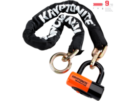 Kryptonite New York 1275 Cinch Ring Kettenschloss (75cm) + Evolution Disc Lock