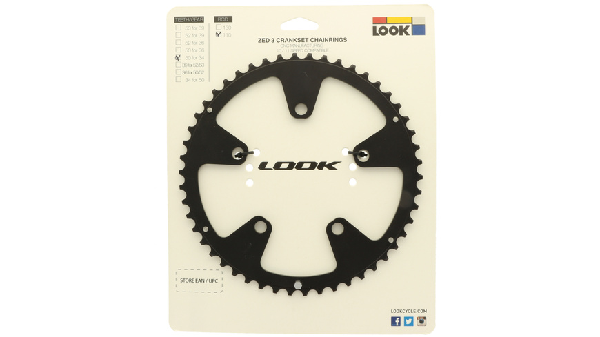 Look ZED 3 Kettenblatt 50 (110) für 34