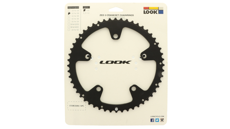 Look ZED 3 Kettenblatt 52 (130) für 39