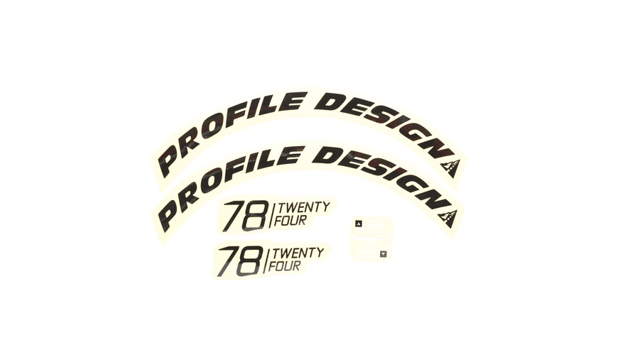 Profile Design Laufradsticker - 78 TwentyFour Schwarz
