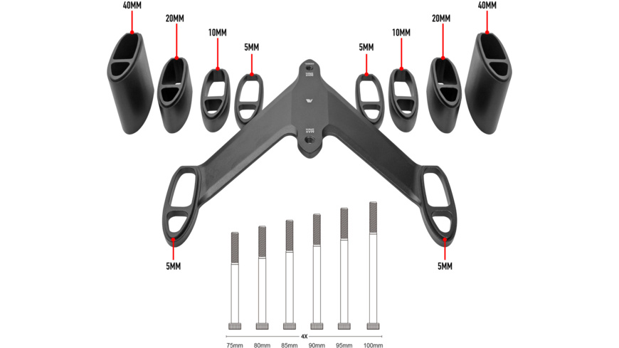 Profile Design A3A Hi-Riser Kit w/ A3A BTA Bridge