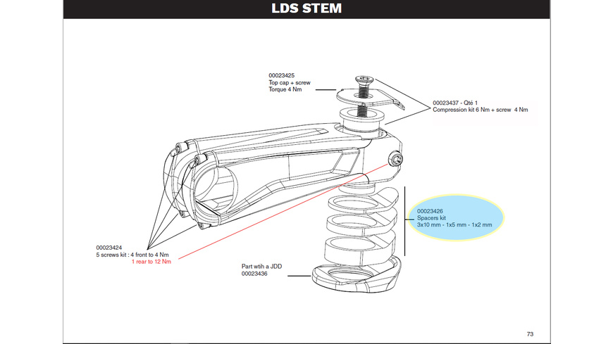 Look Spacer Kit Gravel 3x10/1x5/1x2