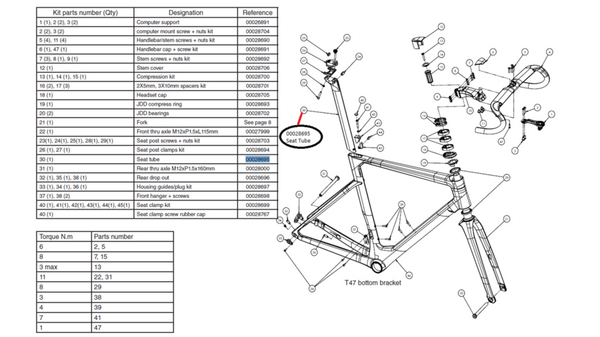 Look Aeropost 4 Stütze ohne Anbauteile