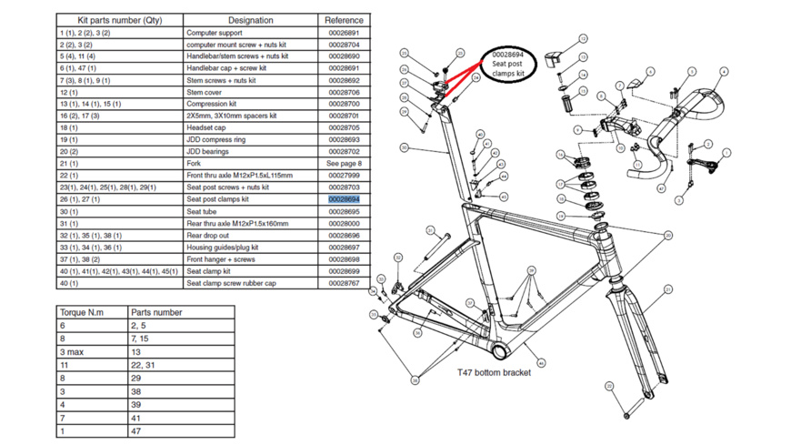 Look Aeropost 4 "Sattelstützenkopf"-Kit