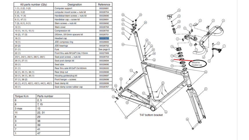 Look 795 Blade "2" Headset Abdeckung