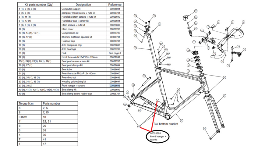 Look 795 Blade "2" Vorderer Umwerfer