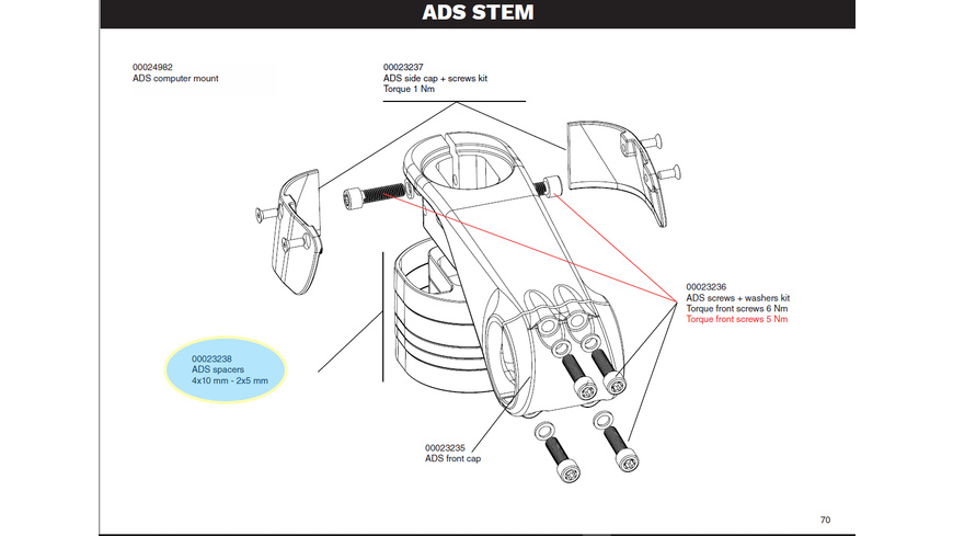 Look ADS Spacers 4x10mm / 2x5mm