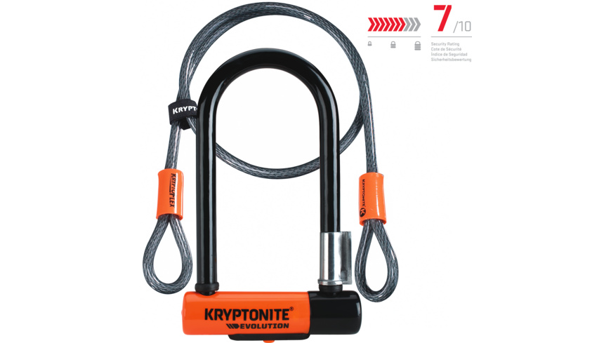 Kryptonite Evolution Mini-7 Bügelschloss + KryptoFlex™