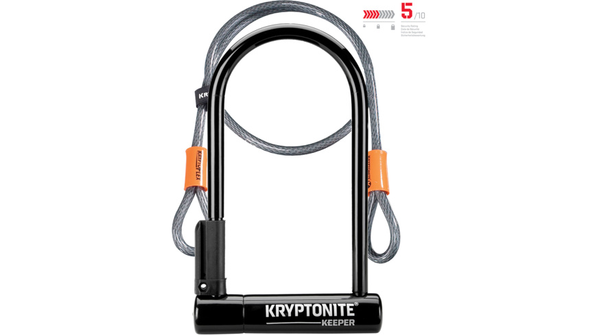 Kryptonite Keeper Standard Bügelschloss + KryptoFlex™