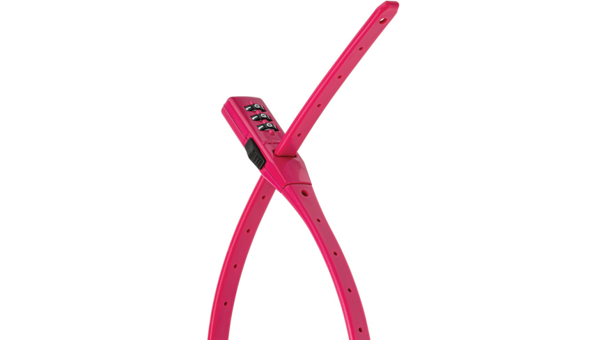 Trelock Strap-It Combo Schloss 53cm Pink
