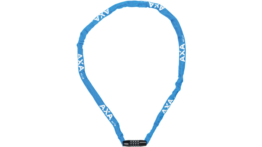 AXA Rigid RCC Combo Kettenschloss 120cm Blau