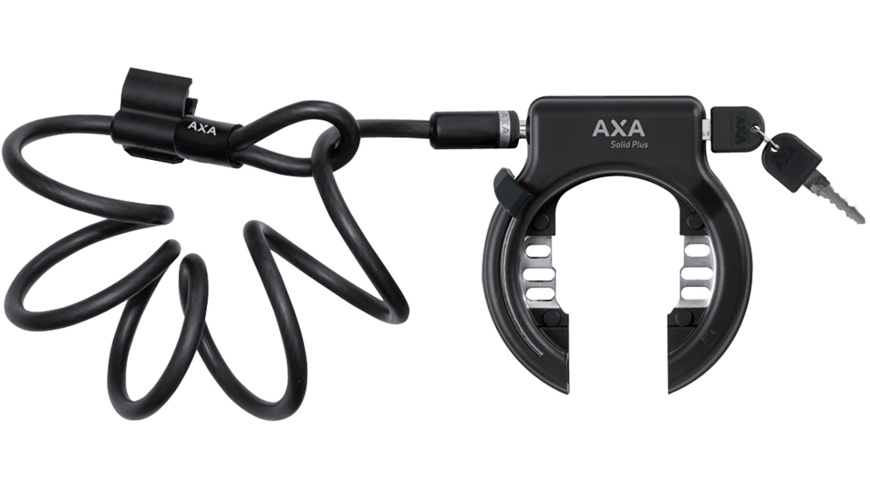 AXA Solid Plus Rahmenschloss AZ + Newton 150 Plug-In Cable AXA Solid Plus Rahmenschloss AZ + Newton 150 Plug-In Cable