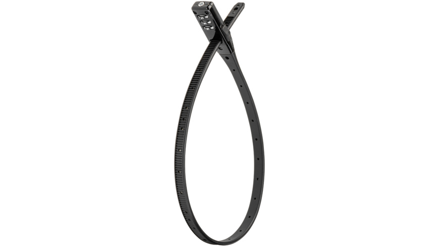 AXA Zipper Combo Schloss 53cm Schwarz