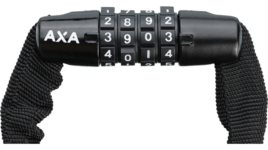 AXA Rigid RCC Combo Kettenschloss 120cm Schwarz