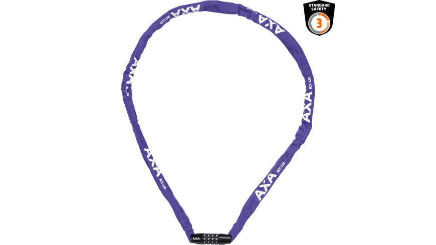 AXA Rigid RCC Combo Kettenschloss 120cm Purple