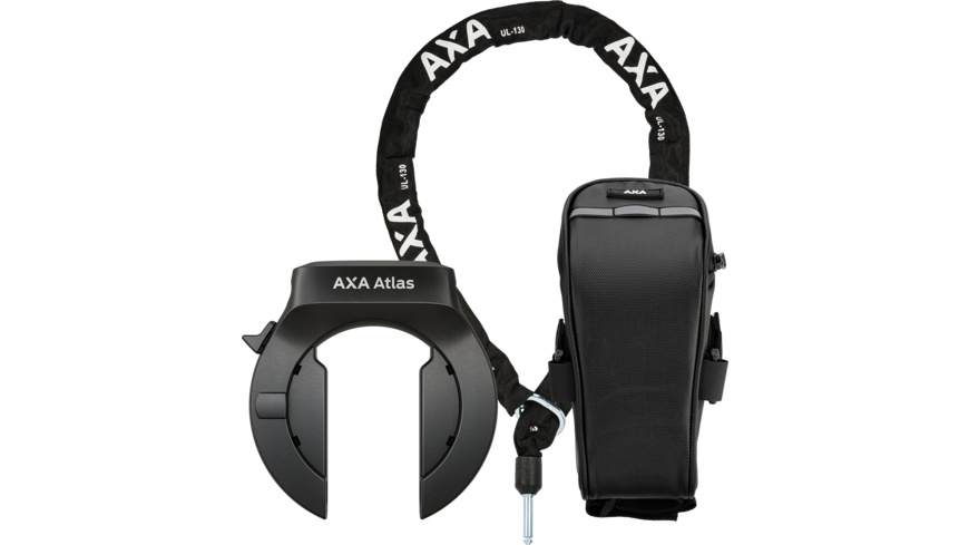 AXA Atlas Rahmenschloss AZ + ULC 130 Plug-In Chain + Satteltasche
