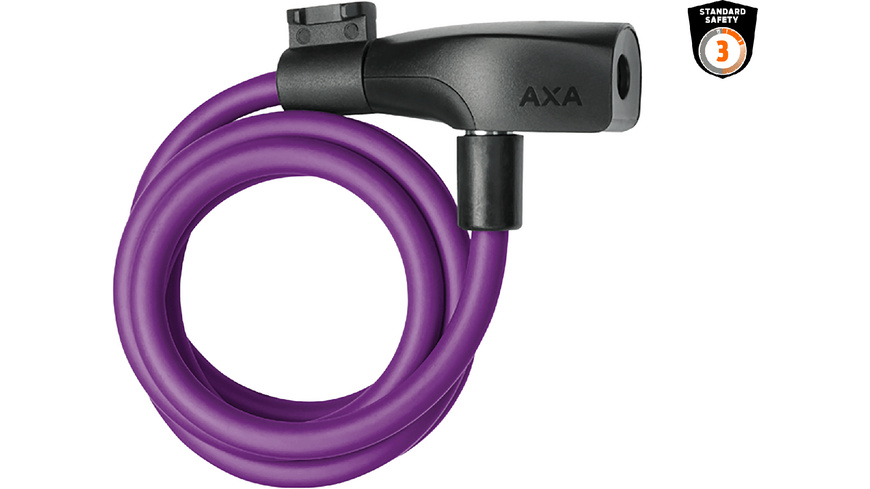 AXA Resolute 8 Kabelschloss 120cm Purple Royal