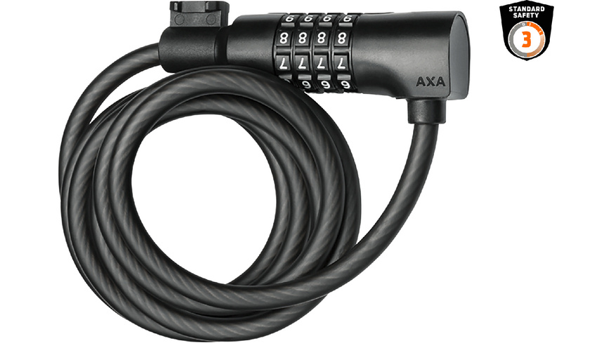 AXA Resolute C8 Combo Kabelschloss 180cm