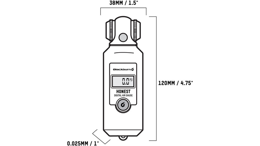 Blackburn Honest Digital Pressure Gauge
