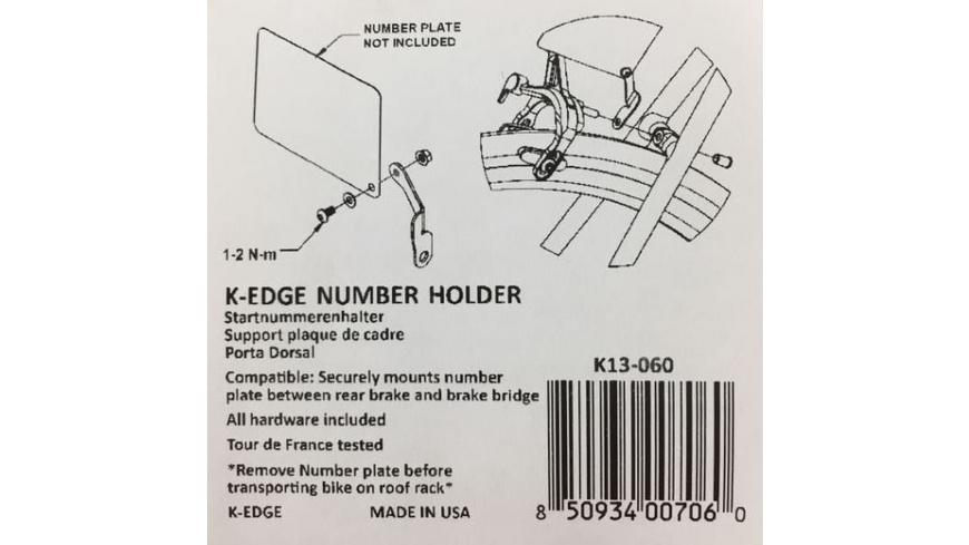 K-EDGE K13-060 Pro Number Holder