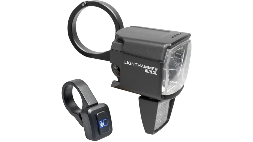 Trelock LS 890-HB LIGHTHAMMER 100/130 LUX E-Bike (12V) / Headlight Trelock LS 890-HB LIGHTHAMMER 100/130 LUX E-Bike (12V) / Headlight
