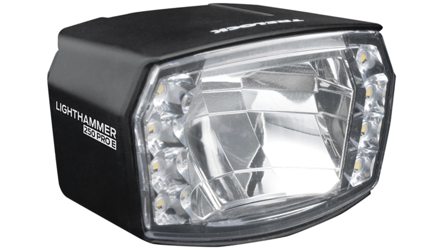 Trelock LS 990 LIGHTHAMMER Pro 200/250 LUX E-Bike (12V) / Headlight