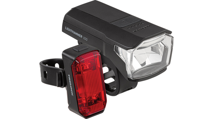 Trelock LIGHTHAMMER 100 LUX USB / LIGHTHAMMER Signal (Set)