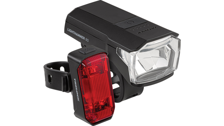 Trelock LIGHTHAMMER 80 LUX USB / LIGHTHAMMER Signal (Set)