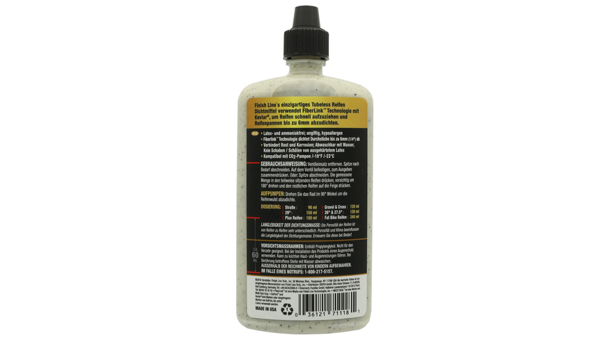 Finish Line Tubeless Reifendichtmittel 240ml(8oz) Finish Line Tubeless Reifendichtmittel 240ml(8oz)