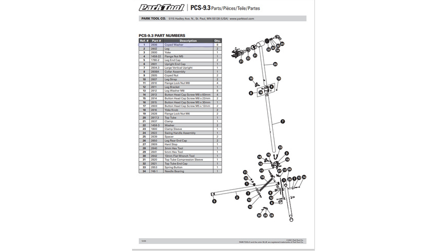 Park Tool 2806 Kappenscheibe  PCS-9.2/10.2