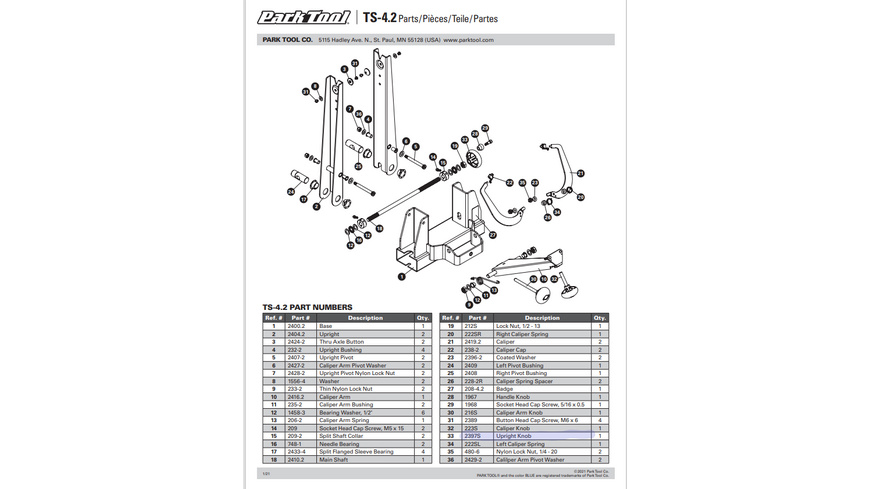 Park Park 2397S Knauf für TS-4.2