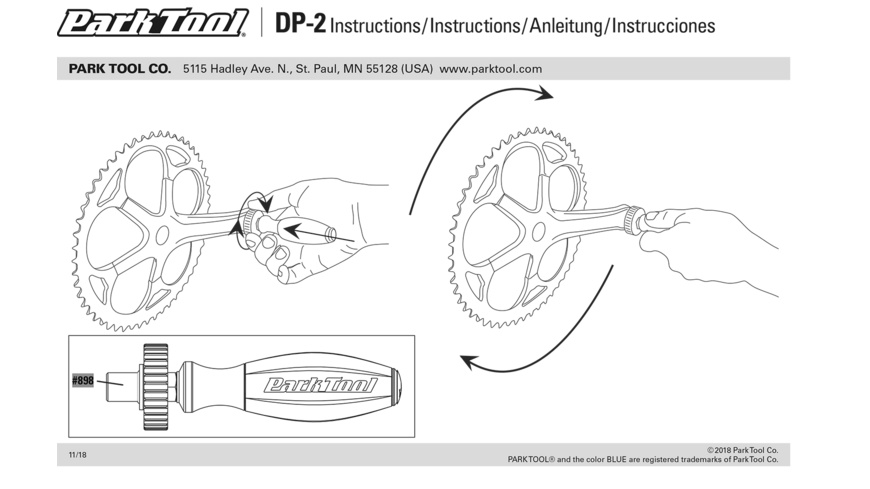 Park Tool 1793 Oberer Schwenkgriff für PCS