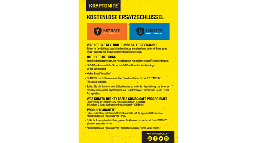 Kryptonite A5 Flyer ATPO (Key & Combo Safe)