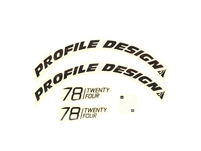 Profile Design Laufradsticker - 78 TwentyFour Schwarz