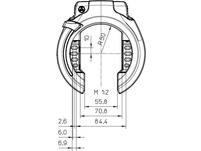 Trelock RS 453 P-O-C Balloon Rahmenschloss NAZ