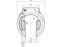 Trelock RS 453 P-O-C Standard Rahmenschloss AZ (Werkstatt/Unpackaged)