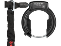 Trelock RS 480 P-O-C XL Rahmenschloss NAZ + ZR 355 Plug-In Chain + Satteltasche