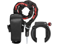 Trelock RS 453 P-O-C Ballon Rahmenschloss NAZ + ZR 355 Plug-In Chain + Satteltasche