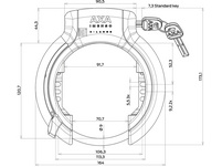 AXA Imenso L Rahmenschloss NAZ (Werkstatt/Unpackaged)