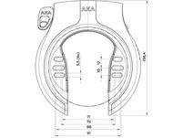 AXA Victory Rahmenschloss AZ Schwarz/Silber (Werkstatt/Unpackaged)