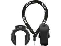 AXA Imsenso L Rahmenschloss NAZ + ULC 130 Plug-In Chain + Satteltasche