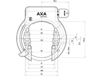 AXA Solid Plus Rahmenschloss NAZ + Newton 150 Plug-In Cable
