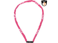 AXA Rigid RCC Combo Kettenschloss 120cm Pink