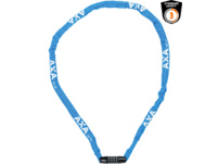 AXA Rigid RCC Combo Kettenschloss 120cm Blau