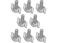 Yakima Ersatz - Universal Track Bolt Kit M6 x 55mm